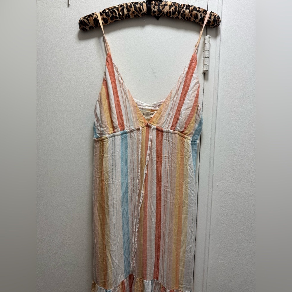 Revolve L*space Victoria Rainbow Vacation Beach Dress Size Large - Picture 5 of 10